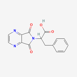 2-(5,7-dioxo-5,7-dihydro-6H-pyrrolo[3,4-b]pyrazin-6-yl)-3-phenylpropanoic acid