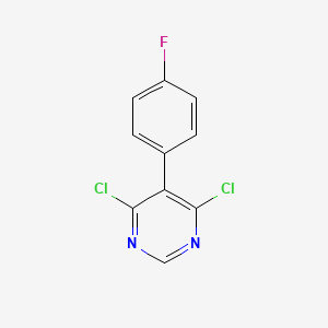 molecular formula C10H5Cl2FN2 B3034227 4,6-Dichloro-5-(4-fluorophenyl)pyrimidine CAS No. 146533-37-1