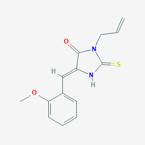 molecular formula C14H14N2O2S B303423 3-Allyl-5-(2-methoxybenzylidene)-2-thioxo-4-imidazolidinone 