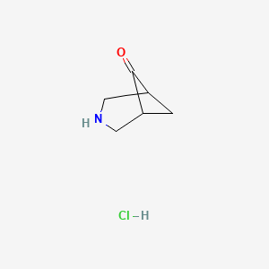 molecular formula C6H10ClNO B3034241 3-Azabicyclo[3.1.1]heptan-6-one hydrochloride CAS No. 1486519-87-2