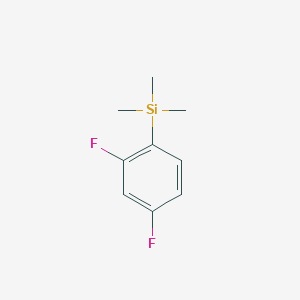 molecular formula C9H12F2Si B3034243 (2,4-Difluorophenyl)trimethylsilane CAS No. 148854-10-8