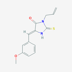 molecular formula C14H14N2O2S B303425 3-Allyl-5-(3-methoxybenzylidene)-2-thioxo-4-imidazolidinone 