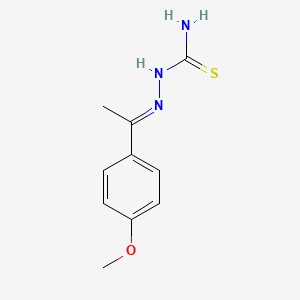 molecular formula C10H13N3OS B3034252 [(E)-1-(4-methoxyphenyl)ethylideneamino]thiourea CAS No. 150059-53-3