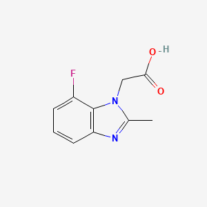 molecular formula C10H9FN2O2 B3034253 2-(7-Fluoro-2-methyl-1H-1,3-benzodiazol-1-yl)acetic acid CAS No. 1500738-62-4