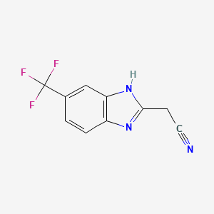 molecular formula C10H6F3N3 B3034254 2-(氰基甲基)-6-(三氟甲基)苯并咪唑 CAS No. 1500844-32-5