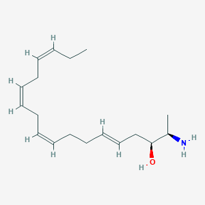 molecular formula C18H31NO B3034255 (2R,3S,5E,9Z,12Z,15Z)-2-aminooctadeca-5,9,12,15-tetraen-3-ol CAS No. 150151-83-0