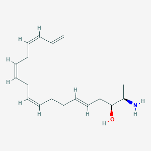 molecular formula C18H29NO B3034256 (2R,3S,5E,9Z,12Z,15Z)-2-aminooctadeca-5,9,12,15,17-pentaen-3-ol CAS No. 150151-84-1