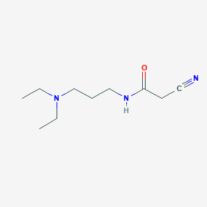 molecular formula C10H19N3O B3034259 2-cyano-N-[3-(diethylamino)propyl]acetamide CAS No. 15029-14-8