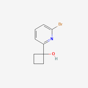 B3034274 1-(6-Bromopyridin-2-yl)cyclobutanol CAS No. 1520003-18-2