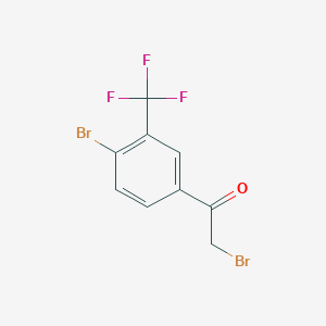 molecular formula C9H5Br2F3O B3034276 4-Bromo-3-(trifluoromethyl)phenacyl bromide CAS No. 1523196-85-1