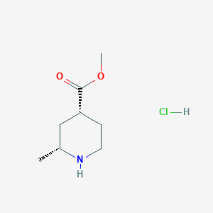 molecular formula C8H16ClNO2 B3034277 顺式-2-甲基哌啶-4-甲酸甲酯盐酸盐 CAS No. 1523530-24-6