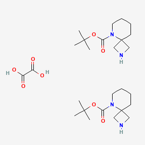 molecular formula C26H46N4O8 B3034279 tert-Butyl 2,5-diazaspiro[3.5]nonane-5-carboxylate oxalate(2:1) CAS No. 1523571-07-4