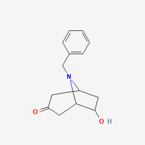 molecular formula C14H17NO2 B3034287 8-苄基-6-羟基-8-氮杂双环[3.2.1]辛烷-3-酮 CAS No. 1523618-01-0