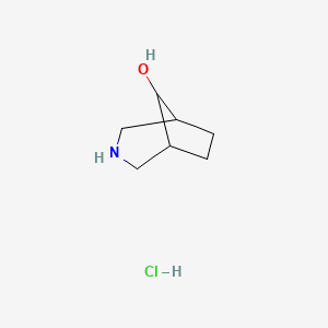 molecular formula C7H14ClNO B3034289 3-氮杂双环[3.2.1]辛-8-醇盐酸盐 CAS No. 1523618-33-8