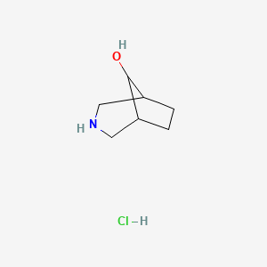 molecular formula C7H14ClNO B3034289 3-Azabicyclo[3.2.1]octan-8-ol hydrochloride CAS No. 1523618-33-8