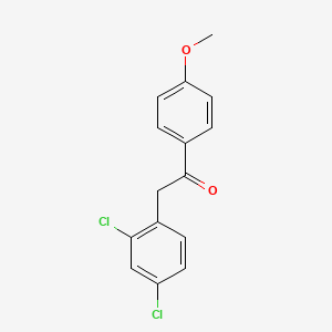 molecular formula C15H12Cl2O2 B3034295 2-(2,4-Dichlorophenyl)-1-(4-methoxyphenyl)ethanone CAS No. 153529-19-2