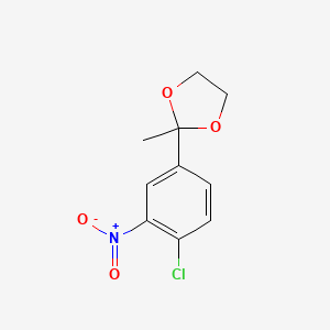 2-(4-Chloro-3-nitrophenyl)-2-methyl-1,3-dioxolane