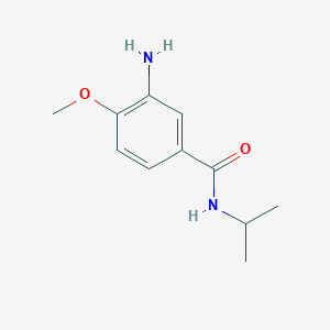 molecular formula C11H16N2O2 B3034319 3-amino-4-methoxy-N-(propan-2-yl)benzamide CAS No. 156564-75-9