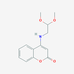 molecular formula C13H15NO4 B3034321 4-[(2,2-dimethoxyethyl)amino]-2H-chromen-2-one CAS No. 156742-55-1