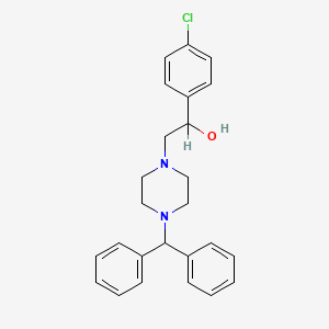 molecular formula C25H27ClN2O B3034323 2-(4-Benzhydrylpiperazin-1-yl)-1-(4-chlorophenyl)ethanol CAS No. 156810-00-3