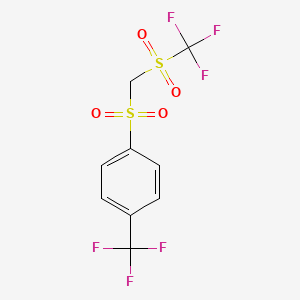 Dioxo[4-(trifluoromethyl)phenyl]{[(trifluoromethyl)sulfonyl]methyl}-lambda~6~-sulfane