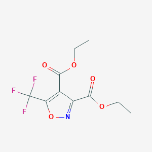 molecular formula C10H10F3NO5 B3034329 Diethyl 5-(trifluoromethyl)-3,4-isoxazoledicarboxylate CAS No. 157951-14-9