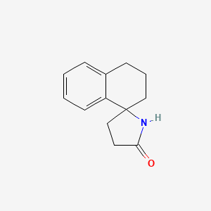 molecular formula C13H15NO B3034347 3,4-dihydro-2H-spiro[naphthalene-1,2'-pyrrolidin]-5'-one CAS No. 159757-46-7