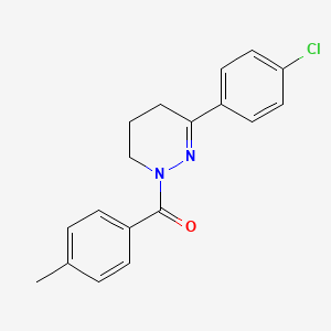 molecular formula C18H17ClN2O B3034348 [3-(4-chlorophenyl)-5,6-dihydro-1(4H)-pyridazinyl](4-methylphenyl)methanone CAS No. 159799-08-3
