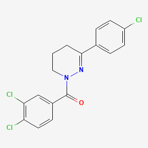 molecular formula C17H13Cl3N2O B3034349 [3-(4-chlorophenyl)-5,6-dihydro-1(4H)-pyridazinyl](3,4-dichlorophenyl)methanone CAS No. 159799-56-1