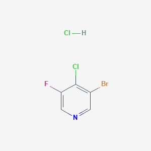 molecular formula C5H3BrCl2FN B3034358 3-Bromo-4-chloro-5-fluoropyridine hydrochloride CAS No. 1613192-96-3