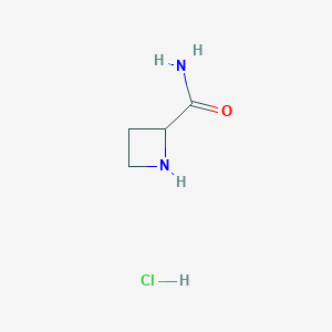 molecular formula C4H9ClN2O B3034365 Azetidine-2-carboxamide hydrochloride CAS No. 1622351-27-2