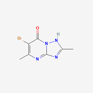 molecular formula C7H7BrN4O B3034373 6-Bromo-2,5-dimethyl-[1,2,4]triazolo[1,5-a]pyrimidin-7(4H)-one CAS No. 1630763-69-7