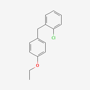 molecular formula C15H15ClO B3034380 1-Chloro-2-[(4-ethoxyphenyl)methyl]benzene CAS No. 1662702-90-0