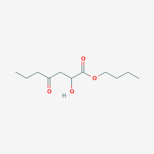 Butyl 2-hydroxy-4-oxoheptanoate