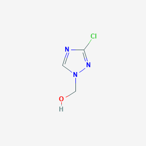 molecular formula C3H4ClN3O B3034383 (3-chloro-1H-1,2,4-triazol-1-yl)methanol CAS No. 1674390-15-8