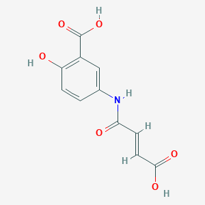5-{[(2E)-3-carboxyprop-2-enoyl]amino}-2-hydroxybenzoic acid