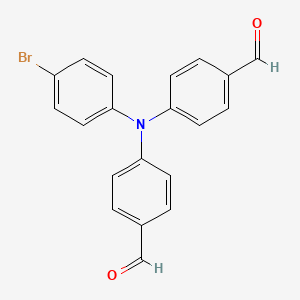 4-[(4-Bromophenyl)(4-formylphenyl)amino]benzaldehyde