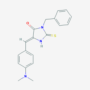 molecular formula C19H19N3OS B303439 3-Benzyl-5-[4-(dimethylamino)benzylidene]-2-thioxo-4-imidazolidinone 
