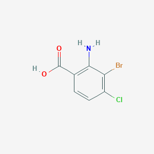 molecular formula C7H5BrClNO2 B3034402 2-氨基-3-溴-4-氯苯甲酸 CAS No. 1698146-49-4