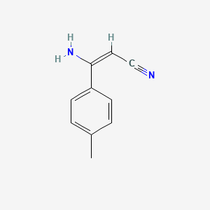 (E)-3-amino-3-(4-methylphenyl)-2-propenenitrile