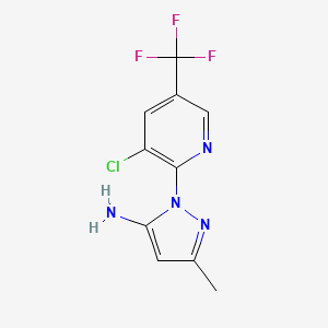 1-(3-chloro-5-(trifluoromethyl)pyridin-2-yl)-3-methyl-1H-pyrazol-5-amine