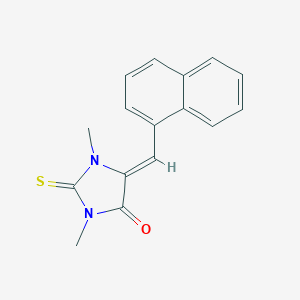molecular formula C16H14N2OS B303442 1,3-Dimethyl-5-(1-naphthylmethylene)-2-thioxo-4-imidazolidinone 