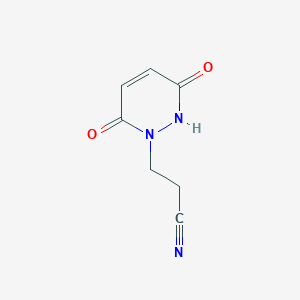 3-(3-hydroxy-6-oxopyridazin-1(6H)-yl)propanenitrile