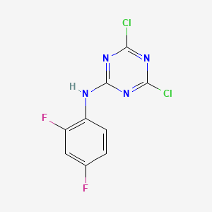 4,6-dichloro-N-(2,4-difluorophenyl)-1,3,5-triazin-2-amine