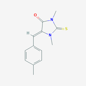 molecular formula C13H14N2OS B303443 1,3-Dimethyl-5-(4-methylbenzylidene)-2-thioxo-4-imidazolidinone 