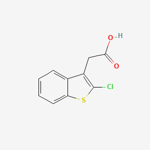 molecular formula C10H7ClO2S B3034431 2-(2-氯-1-苯并噻吩-3-基)乙酸 CAS No. 174454-42-3