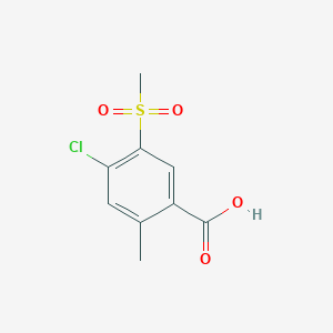 molecular formula C9H9ClO4S B3034439 4-chloro-2-methyl-5-(methylsulfonyl)Benzoic acid CAS No. 176309-00-5