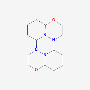 molecular formula C14H24N4O2 B3034450 dodecahydro-3aH,9aH-3,9-dioxa-6b,9b,12b,12c-tetraazaperylene CAS No. 177762-86-6