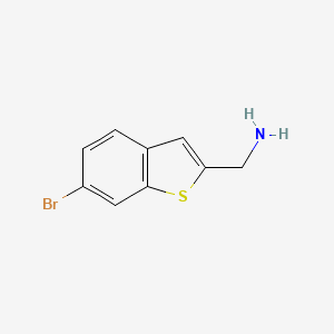 molecular formula C9H8BrNS B3034453 (6-溴苯并[b]噻吩-2-基)甲胺 CAS No. 1780039-50-0