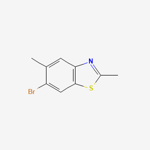 molecular formula C9H8BrNS B3034459 6-Bromo-2,5-dimethylbenzo[d]thiazole CAS No. 178396-28-6